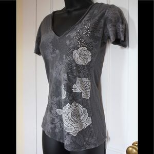 • Copper Key • Gray Hooded Tee